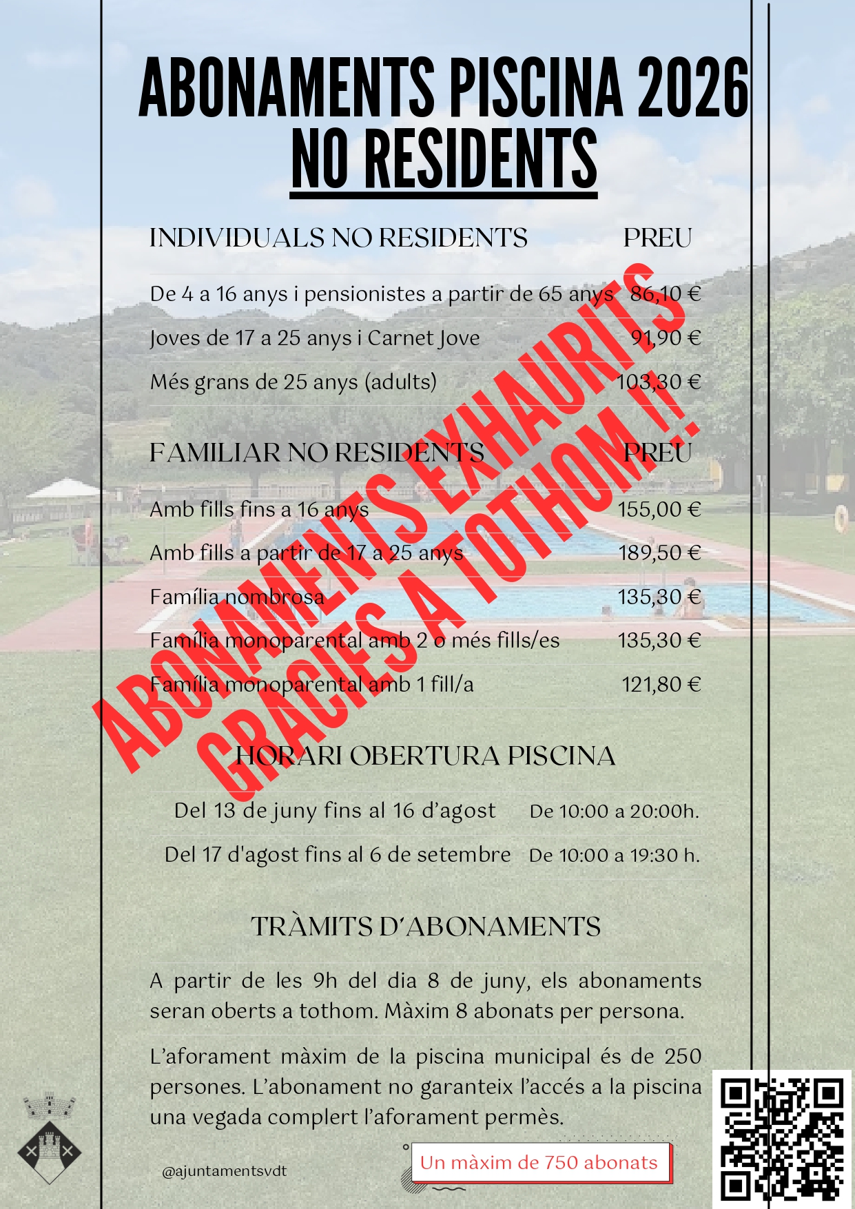 ABONAMENTS PISCINA