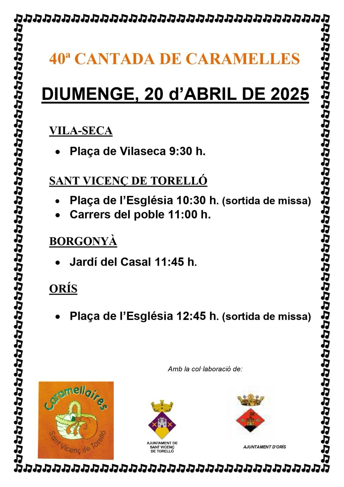 40a CANTADA DE CARAMELLES