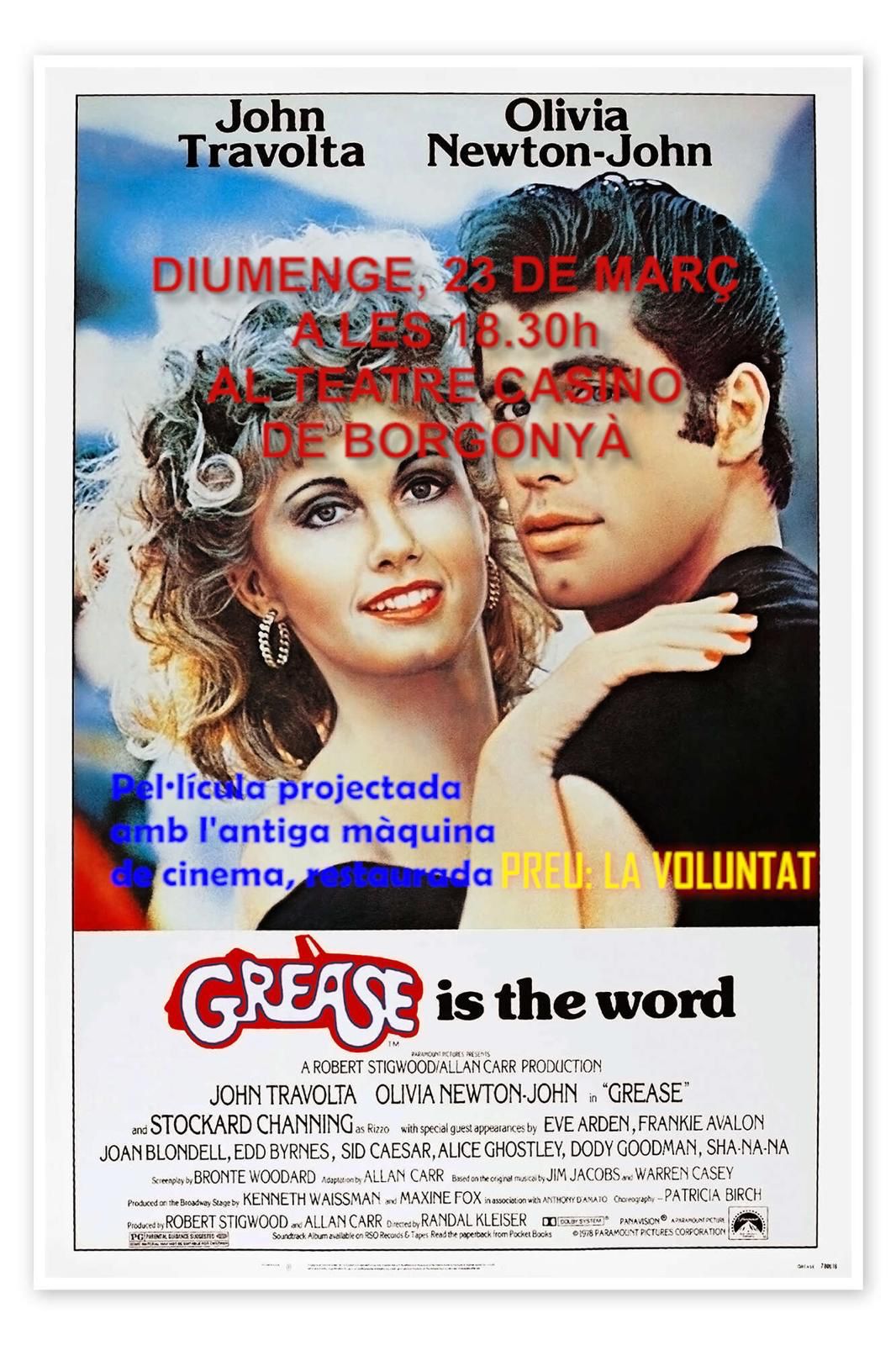  Projecció de la pel·lícula GREASE