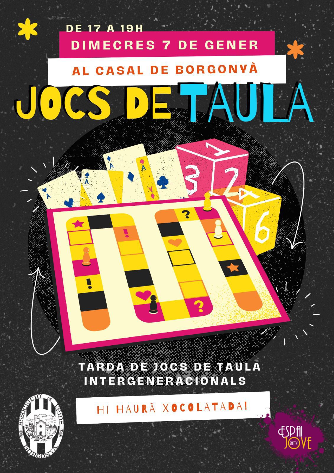 TARDA DE JOCS DE TAULA A BORGONY&Agrave;