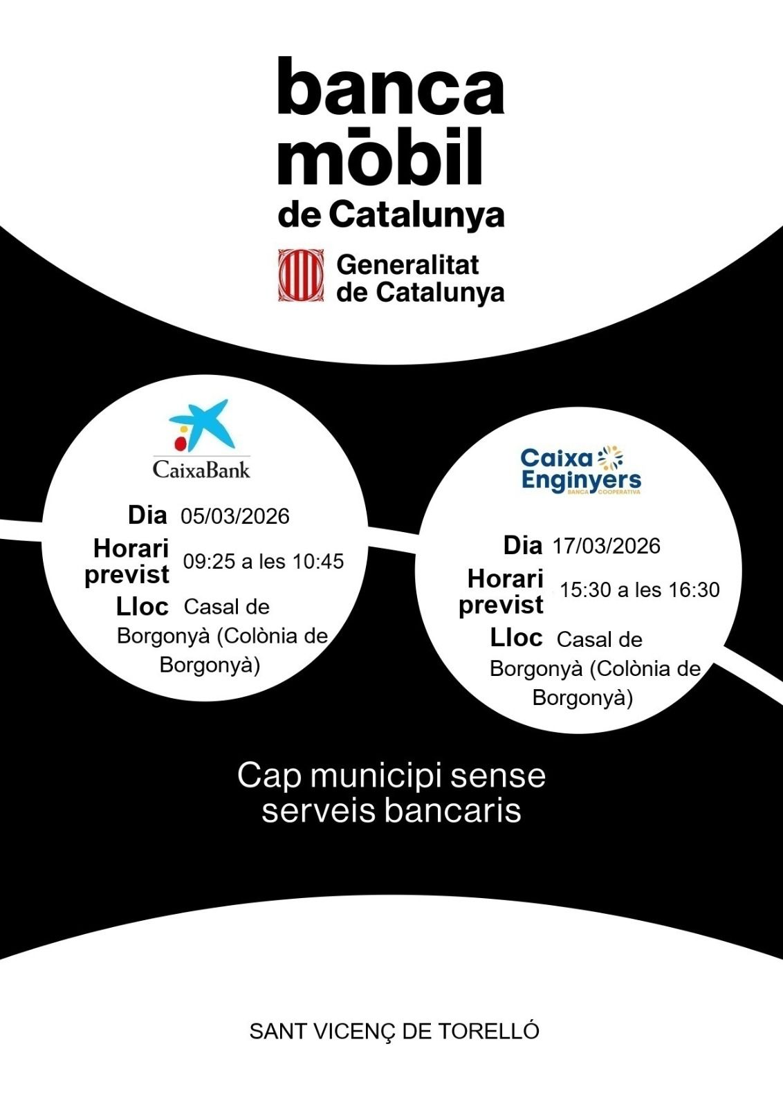 SERVEI DE BANCA M&Ograve;BIL A BORGONY&Agrave;