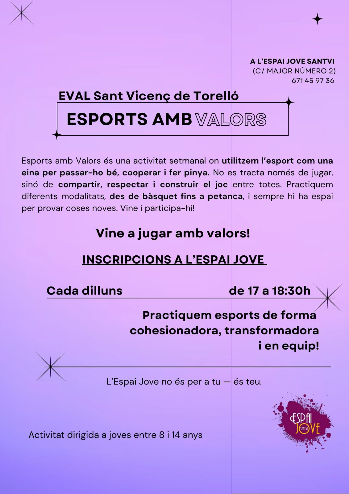 TORNA "ESPORTS AMB VALORS" 
