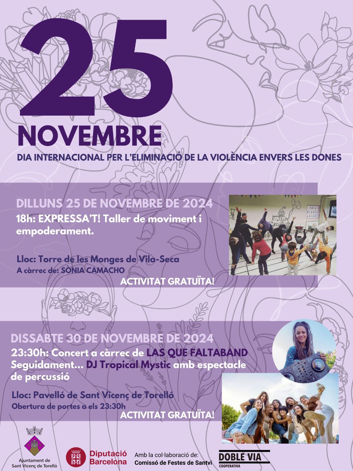 25N: DIA INTERNACIONAL PER A L'ELIMINACIÓ DE LA VIOLÈNCIA ENVERS LES DONES