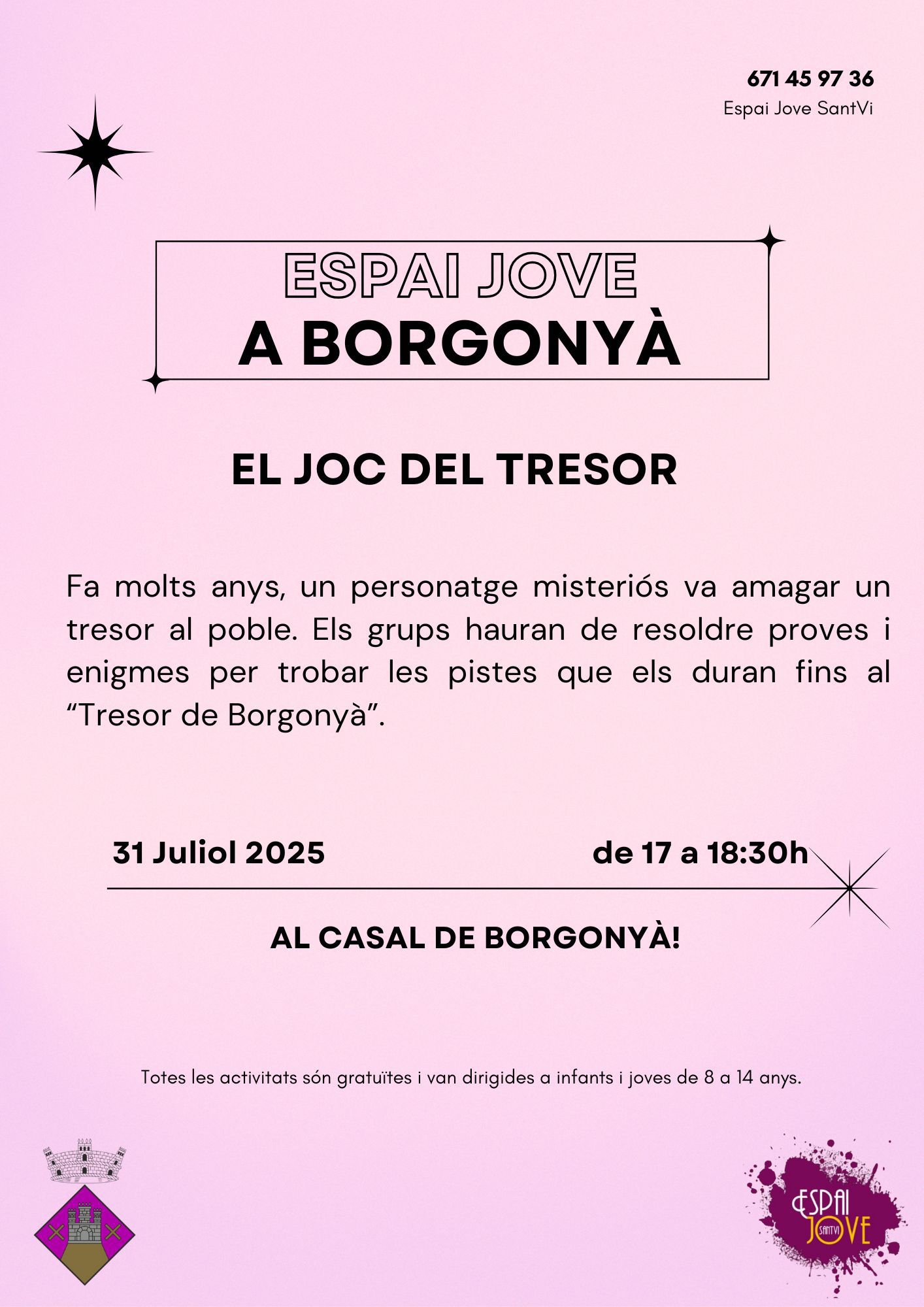 EL JOC DEL TRESOR ARRIBA A BORGONYÀ