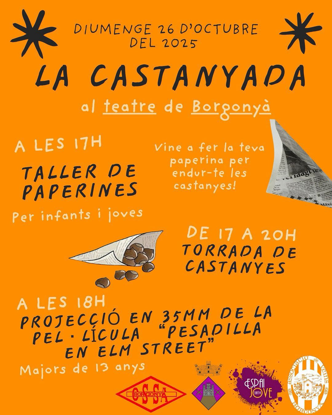 CELEBREM LA CASTANYADA A BORGONY&Agrave;!
