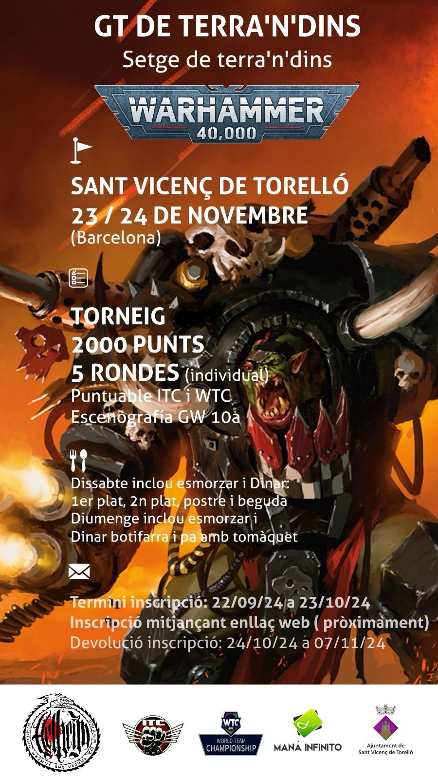 SETGE DE TERRA'N'DINS CAMPIONAT DE BLOOD BOWL, KILL TEAM I WARHAMMER 40K AL PAVELLÓ