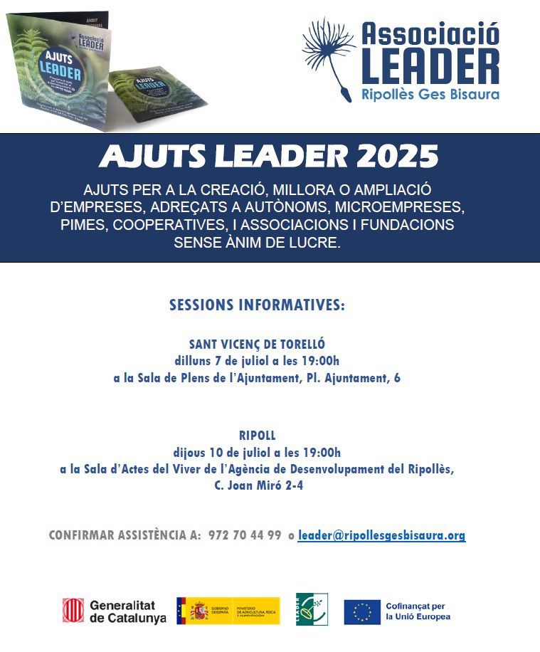 SESSIÓ INFORMATIVA AJUTS LEADER 2025