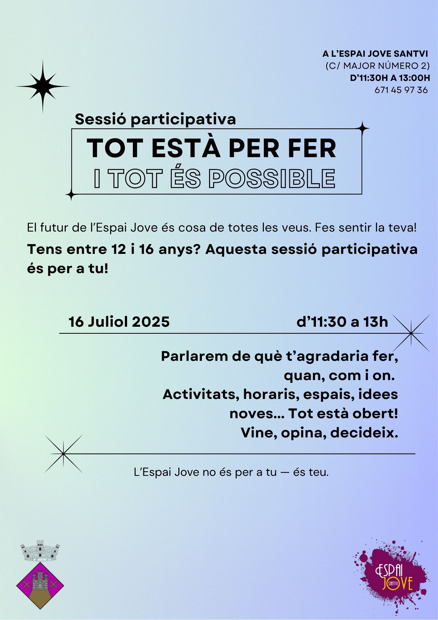 SESSIÓ PARTICIPATIVA ESPAI JOVE