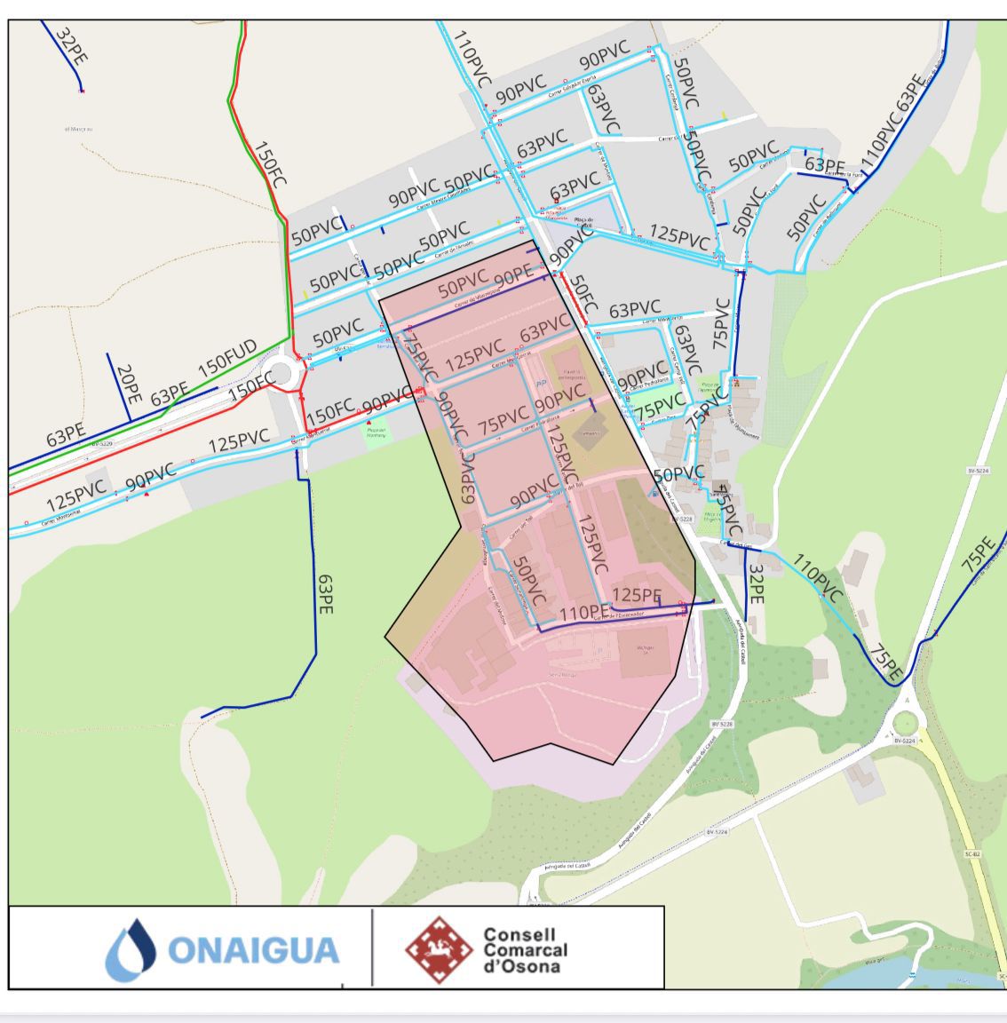 TALL D'AIGUA A SANT VICENÇ